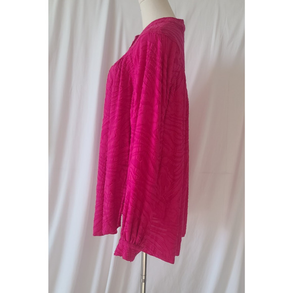Free People Hot Pink Can't Stop Dreaming Tunic Top Small - Picture 6 of 8